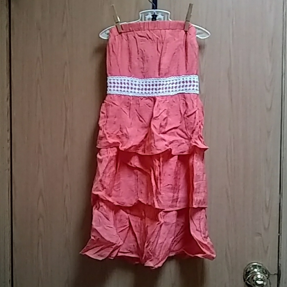 Orange Ruffle Dress